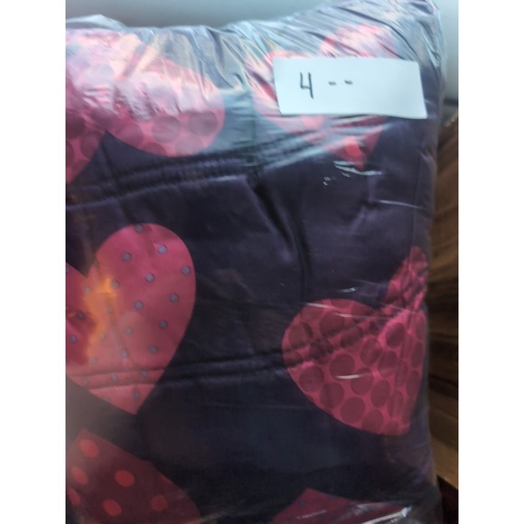Faded Glory Kids' Puffer Jackets for Girls Plum/Pink With Hearts size 6 defects - Picture 10 of 10